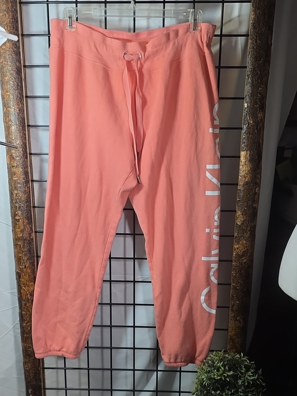Calvin Klein Kids Coral Sweat Joggers with Side Logo